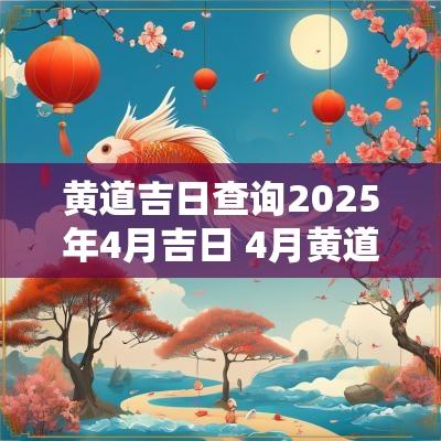 黄道吉日查询2025年4月吉日 4月黄道吉日查询2025年