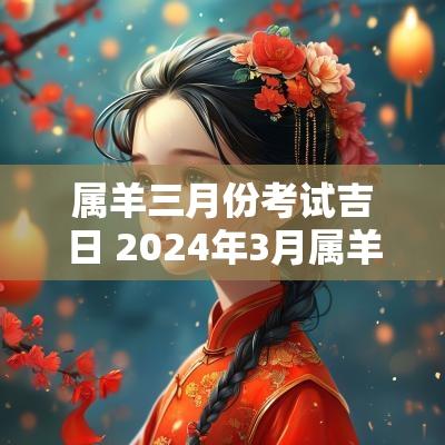 属羊三月份考试吉日 2025年3月属羊黄道吉日查询表