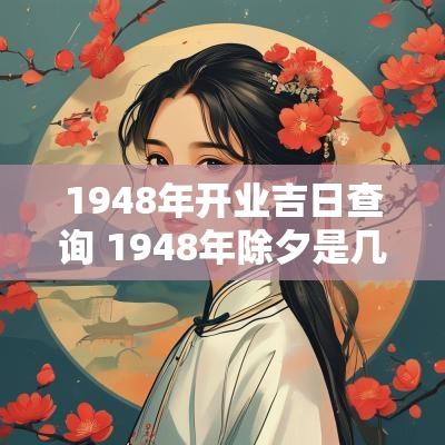 1948年开业吉日查询 1948年除夕是几月几日