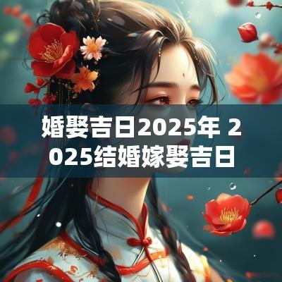 婚娶吉日2025年 2025结婚嫁娶吉日