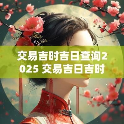 交易吉时吉日查询2025 交易吉日吉时查询
