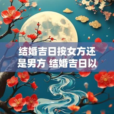 结婚吉日按女方还是男方 结婚吉日以男方为主还是女方