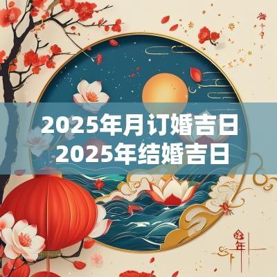 2025年月订婚吉日 2025年结婚吉日