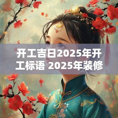 开工吉日2025年开工标语 2025年装修开工黄道吉日