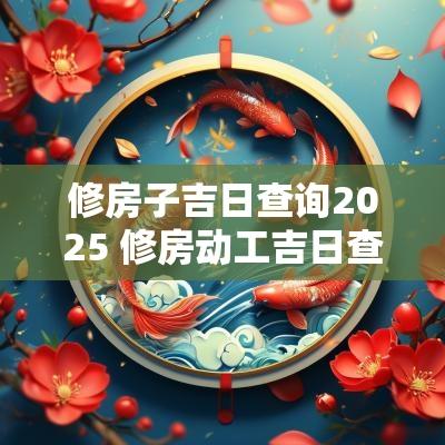 修房子吉日查询2025 修房动工吉日查询2025