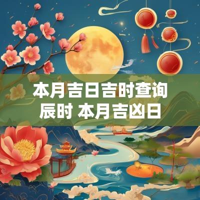 本月吉日吉时查询辰时 本月吉凶日