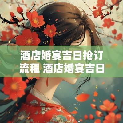 酒店婚宴吉日抢订流程 酒店婚宴吉日抢订流程图