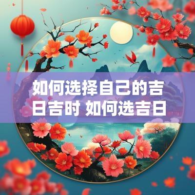 如何选择自己的吉日吉时 如何选吉日吉时最准确