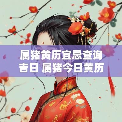 属猪黄历宜忌查询吉日 属猪今日黄历运势