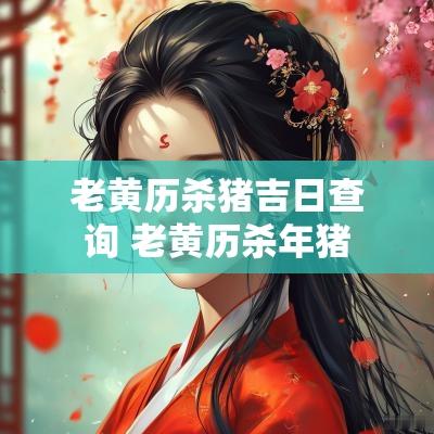 老黄历杀猪吉日查询 老黄历杀年猪