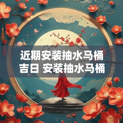 近期安装抽水马桶吉日 安装抽水马桶要注意什么