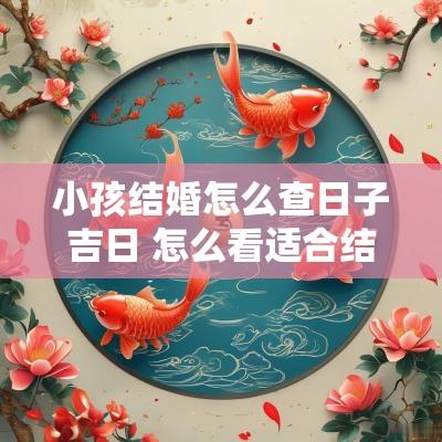 小孩结婚怎么查日子吉日 怎么看适合结婚的日子