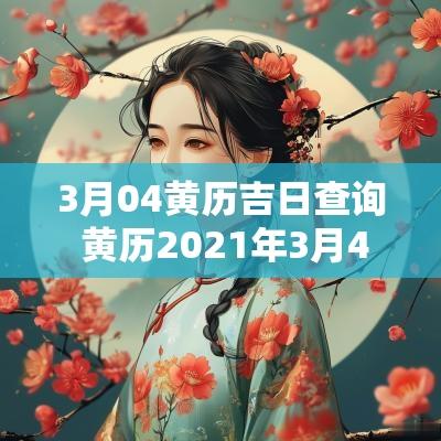 3月04黄历吉日查询 黄历2025年3月4黄道吉日查询