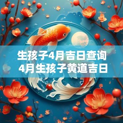 生孩子4月吉日查询 4月生孩子黄道吉日查询2025年