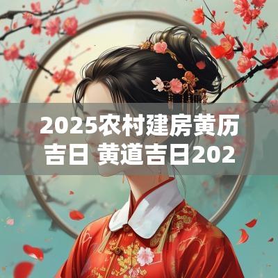 2025农村建房黄历吉日 黄道吉日2025年老黄历