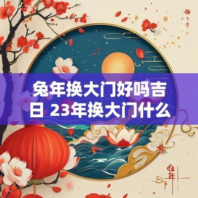 蛇年换大门好吗吉日 23年换大门什么日子最吉利呢