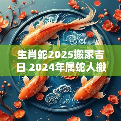 生肖蛇2025搬家吉日 2025年属蛇人搬家的黄道吉日