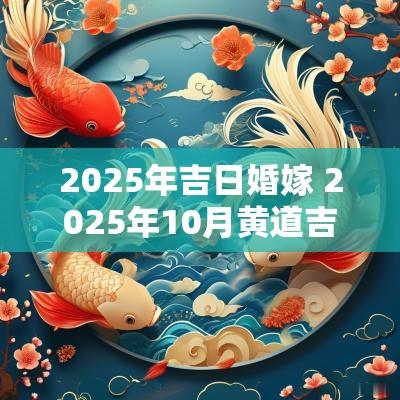 2025年吉日婚嫁 2025年10月黄道吉日婚嫁结婚
