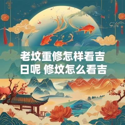 老坟重修怎样看吉日呢 修坟怎么看吉日