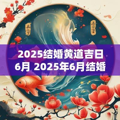 2025结婚黄道吉日6月 2025年6月结婚黄道吉日