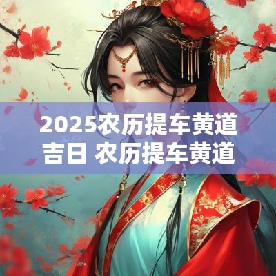 2025农历提车黄道吉日 农历提车黄道吉日