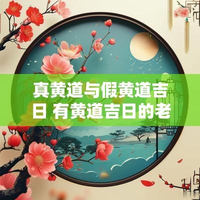 真黄道与假黄道吉日 有黄道吉日的老黄历