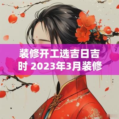 装修开工选吉日吉时 2025年3月装修开工吉日吉时