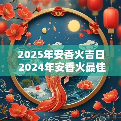 2025年安香火吉日 2025年安香火最佳日子