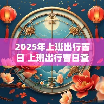 2025年上班出行吉日 上班出行吉日查询
