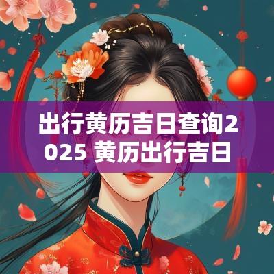 出行黄历吉日查询2025 黄历出行吉日查询2025年