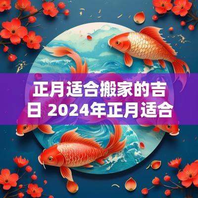 正月适合搬家的吉日 2025年正月适合搬家的日子