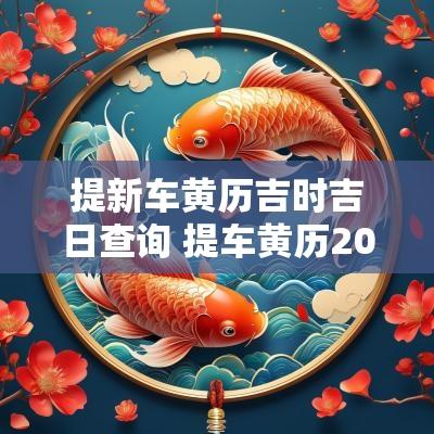 提新车黄历吉时吉日查询 提车黄历2025黄道吉日查询