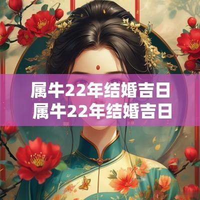 属牛22年结婚吉日 属牛22年结婚吉日有哪些