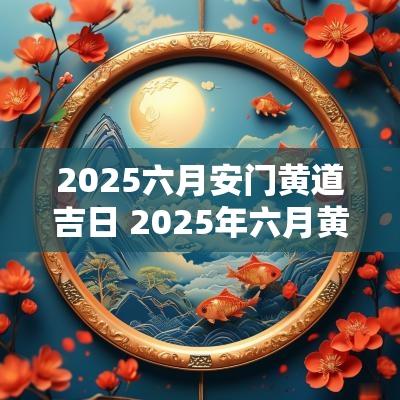 2025六月安门黄道吉日 2025年六月黄道吉日专用日历