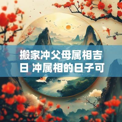 搬家冲父母属相吉日 冲属相的日子可以搬家吗