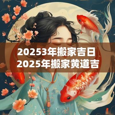 20253年搬家吉日 2025年搬家黄道吉日一览表