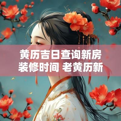 黄历吉日查询新房装修时间 老黄历新房装修开工吉日时辰