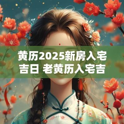 黄历2025新房入宅吉日 老黄历入宅吉日2025年