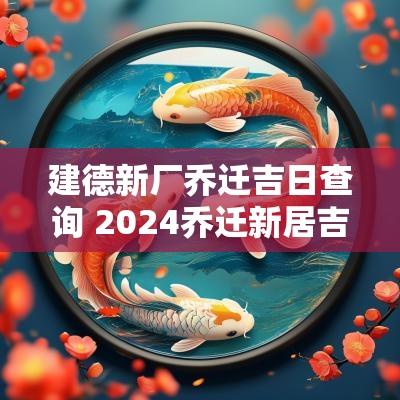 建德新厂乔迁吉日查询 2025乔迁新居吉日查询表