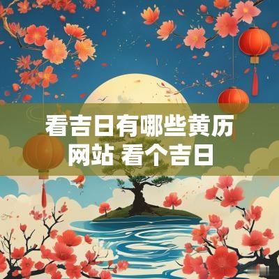 看吉日有哪些黄历网站 看个吉日