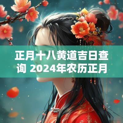 正月十八黄道吉日查询 2025年农历正月十八黄道吉日查询