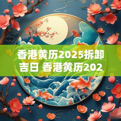香港黄历2025拆卸吉日 香港黄历2025黄道吉日查询