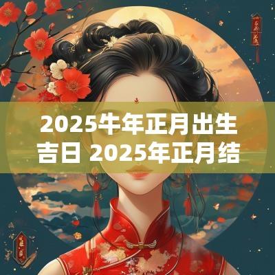 2025蛇年正月出生吉日 2025年正月结婚吉日一览表