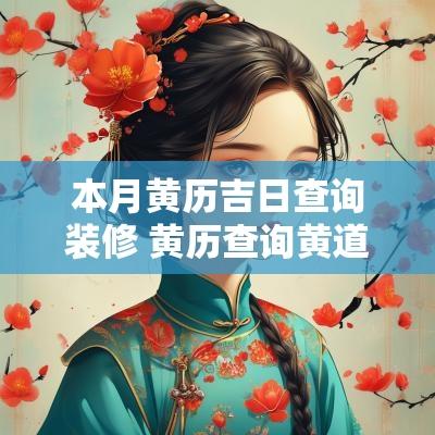 本月黄历吉日查询装修 黄历查询黄道吉日装修动工