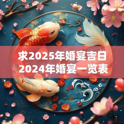 求2025年婚宴吉日 2025年婚宴一览表
