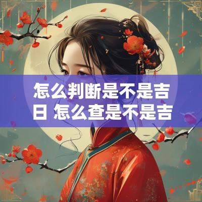 怎么判断是不是吉日 怎么查是不是吉日