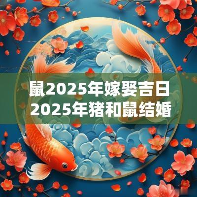 鼠2025年嫁娶吉日 2025年猪和鼠结婚吉日