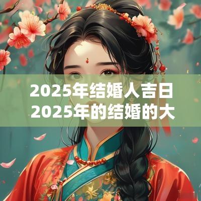 2025年结婚人吉日 2025年的结婚的大黄道吉日