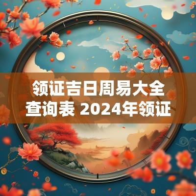 领证吉日周易大全查询表 2025年领证黄道吉日查询表