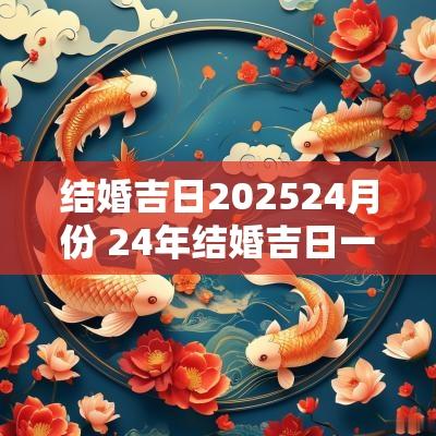 结婚吉日202524月份 24年结婚吉日一览表
